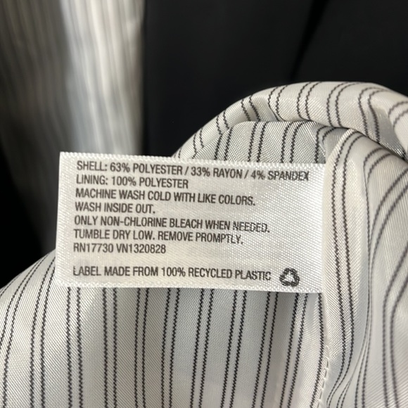 A New Day Black One Button Essential Blazer Jacket Size 8 NEW - Picture 10 of 10